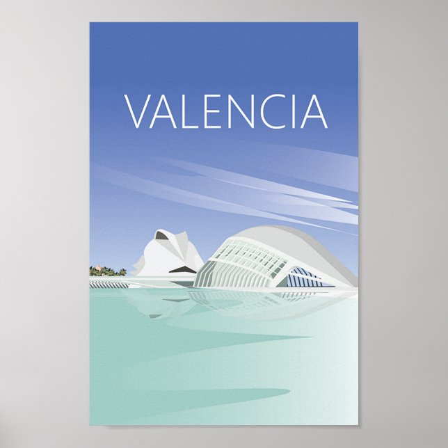 Valencia travel poster  spain  (Front)