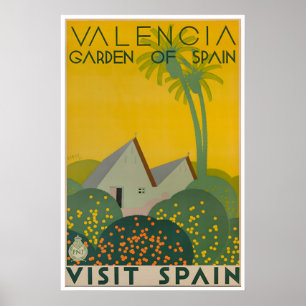 Valencia Wall Art Spain Travel Poster Spanish