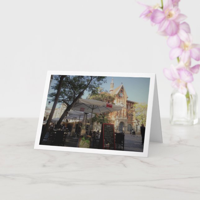 Valencian Cafe, Valencia City, España Card (Orchid)