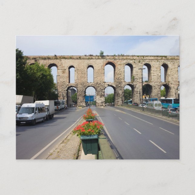 Valens Aqueduct in Istanbul Postcard (Front)