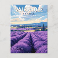 Valensole France Travel Art Vintage