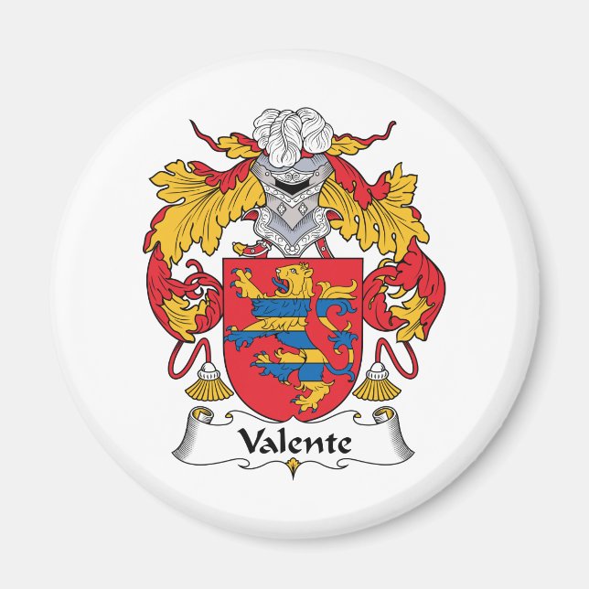 Valente Family Crest Magnet (Front)