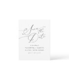 VALENTINA Elegant Minimalist Script Save the Date
