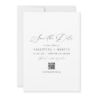 VALENTINA Elegant Script Photo Save the Date