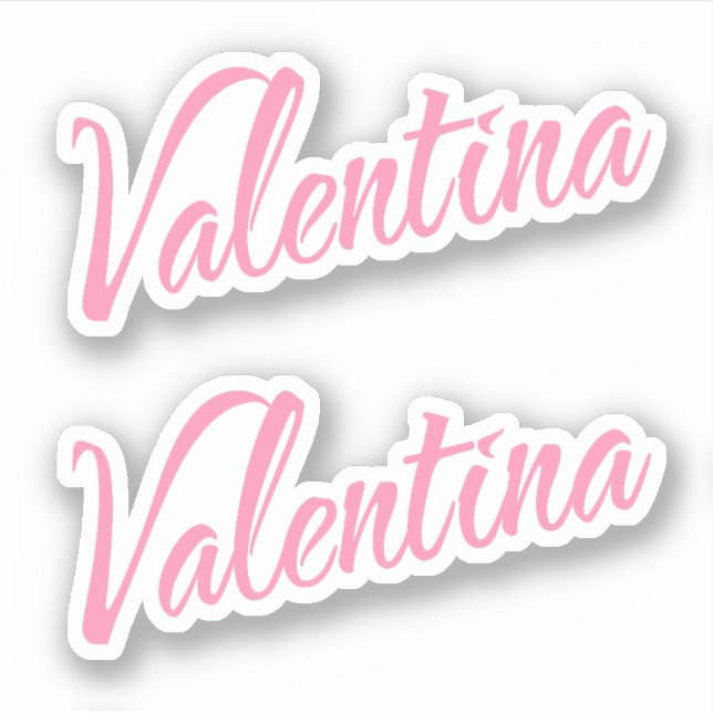 Valentina name x2 (Front)