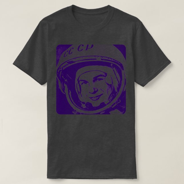 Valentina Tereshkova Soviet Cosmonaut Tribute Desi T-Shirt (Design Front)
