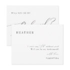 VALENTINA Whimsical Script Bridesmaid Proposal