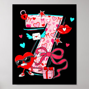 Valentine 67 Six Seven Meme Dabbing Hearts Matchin Poster