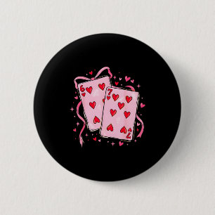 Valentine 6 7 Valentines Day Matching Couple Heart 6 Cm Round Badge