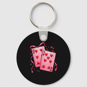 Valentine 6 7 Valentine's Day Matching Playing Car Key Ring