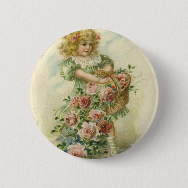 Valentine 6 Cm Round Badge (Front)