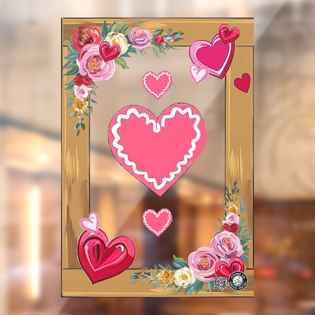 Valentine Accent Window Cling 28x40 Customise (Sheet 2)