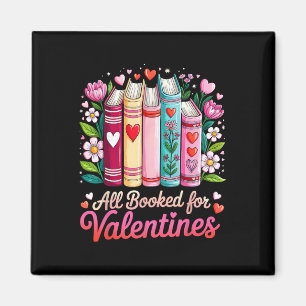 Valentine All Booked For Valentine Book Lovers Tea Magnet