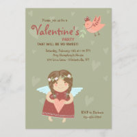 Valentine Angel Invitation