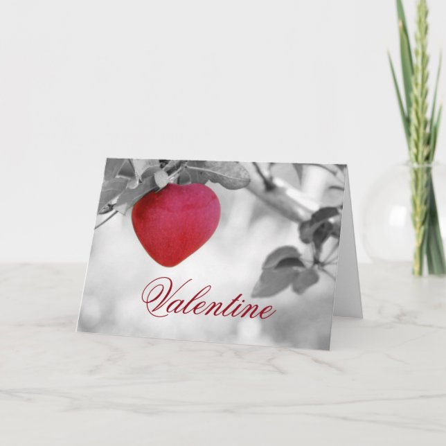 Valentine Apple Holiday Card (Front)