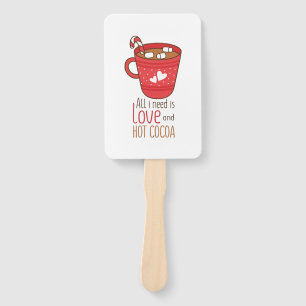 Valentine Art All I Need Is Love Hand Fan