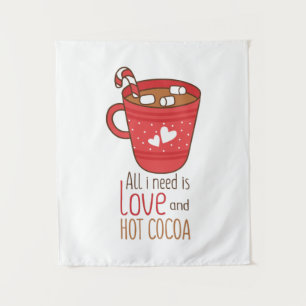 Valentine Art All I Need Is Love Tapestry