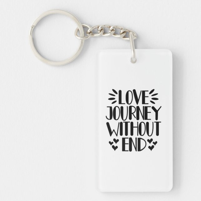 Valentine Art Love Journey Without End Key Ring (Front)