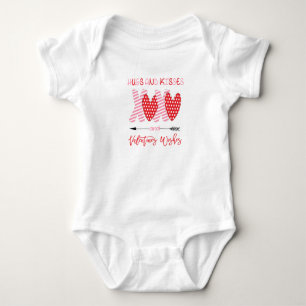 Valentine Baby Clothes XOXO Hugs and Kisses Cute Bodysuit