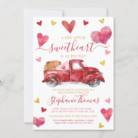 Valentine Baby Shower by Mail with Hearts