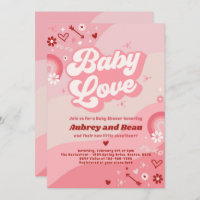Valentine Baby Shower Groovy Baby Love Baby Shower