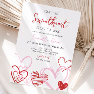 Valentine Baby Shower Invitation
