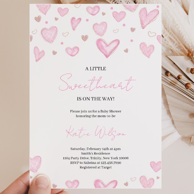  Valentine Baby Shower Invitation (Creator Uploaded)