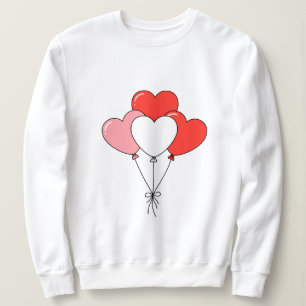 valentine balloon heart t shirt design  