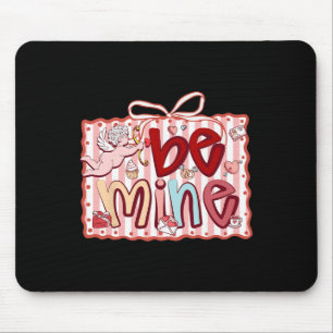 Valentine Be Mine Lace Coquette Bow Mouse Pad