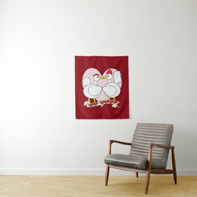 Valentine Be Mine Tapestry (In Situ)
