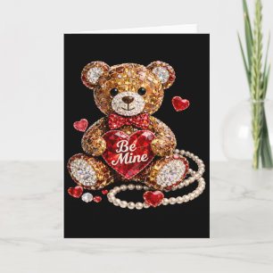 Valentine Be Mine Vintage Coquette  Card