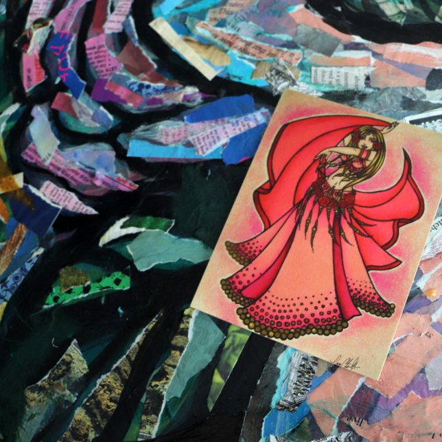 Valentine Belly Dancer Postcard (Creator Uploaded)