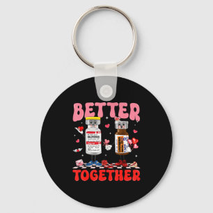 Valentine Better Together Nurse Nk Bow Rn Pct Cna Key Ring