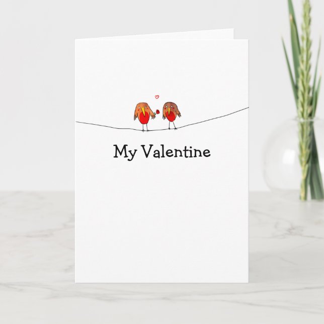 Valentine bird card (Front)