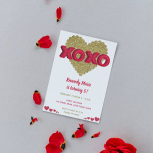 Valentine Birthday Invitation