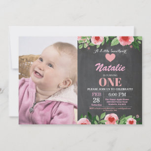 Valentine Birthday Our Little Sweetheart Invitation
