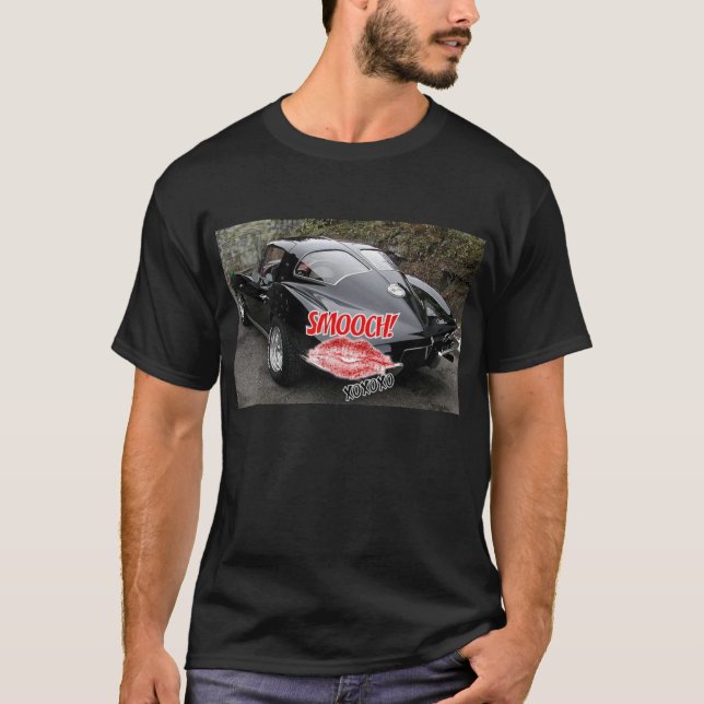 Valentine Black Corvette Classic T-Shirt (Front)