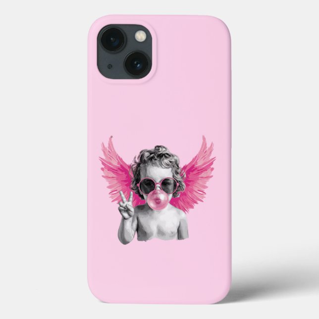 Valentine Blowing Bubble Cupid Valentines Day  Case-Mate iPhone Case (Back)