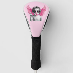Valentine Blowing Bubble Cupid Valentines Day Golf Head Cover