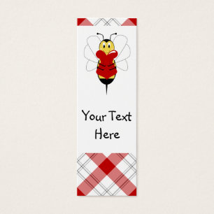 Valentine Bumble Bee Bookmark