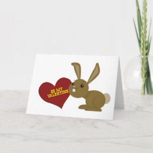 valentine bunny holiday card