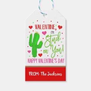 Valentine Cactus Gift Tag