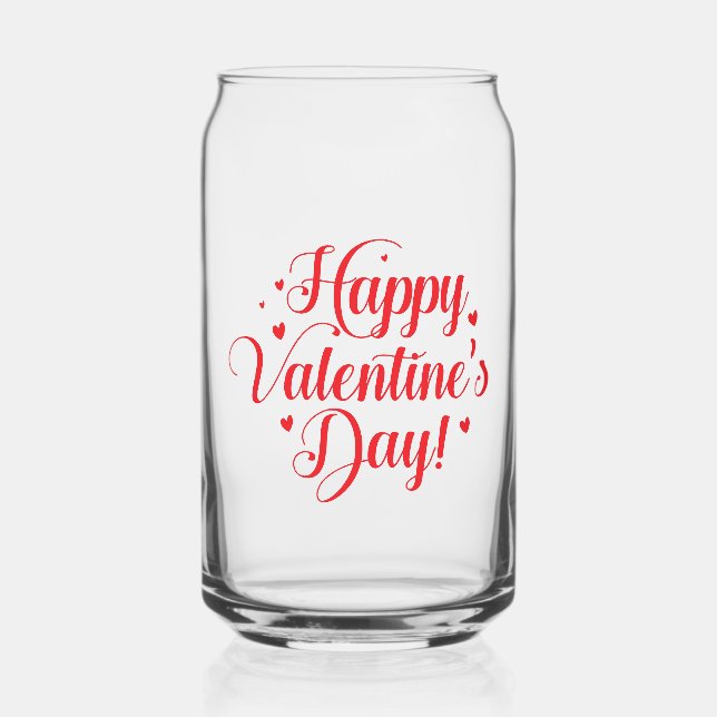 Valentine Can Glass (Front)