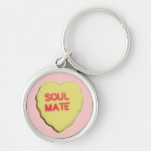 Valentine Candy Heart Key Ring