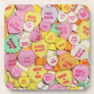 Valentine Candy Hearts Coaster