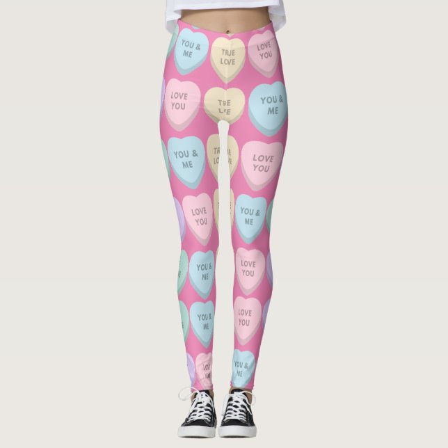 Valentine Candy Hearts Thunder_Cove Leggings (Front)