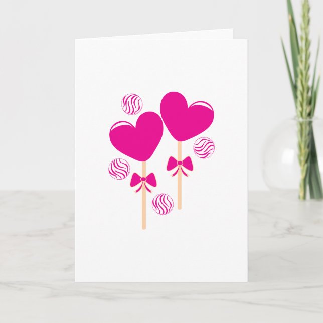Valentine Candy Holiday Card (Front)