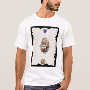 Valentine card depicting flowers, c.1840 (colour l T-Shirt