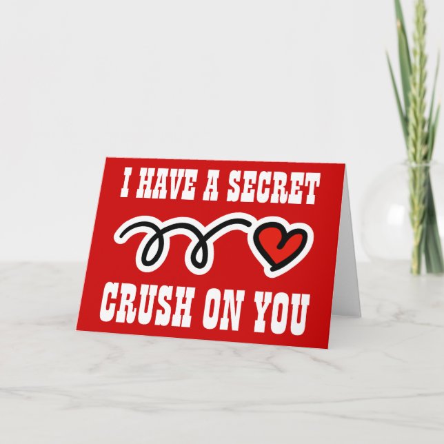 Valentine card with secret love message (Front)