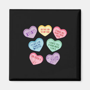 Valentine Cardiologist Hearts Candy Ekg Tech Telem Magnet